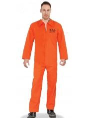 Prisoner Costume Orange Prisoner Jumpsuit - Mnes Halloween Costumes
